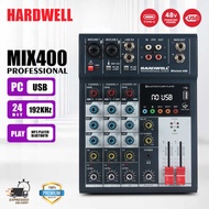 HARDWELL MIX400 4 channels, Bluetooth/USB/MP3 playback, on-site card equipment, with beautiful sound