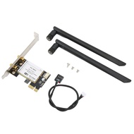 2.4G/5G Dual-Band Network Card,300Mbps High Rate,PCI-E Desktop Network Card,Bluetooth 4.0 with Anten