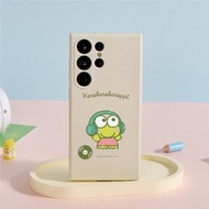 三麗鷗男團大眼蛙聽音樂純色矽膠SAMSUNG手機殼