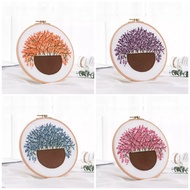 DIY FLOWER BOQUET EMBROIDERY KIT NEEDLEWORK CROSS STITCH CRAFT