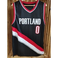 Embroidery Portland Trail Blazers #0 Damian Lillard Jersey Basketball Jersey