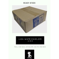 LION WHITE ENVELOPE 4 X 9