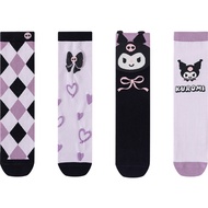Kuromi Girls' Socks Cartoon Children's Mid tube Socks Versatile Calf Socks Baby Long tube Socks Cott