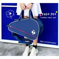Large space padel bag, trendy padel bag shoe compartment/ 2 racket padel bag/ thermal padel bag