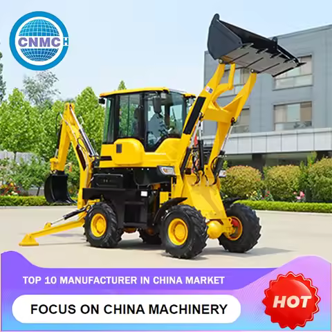 CN10-15 6 Tons 4x4 Backhoe Loader Telescopic Wheel Loader Excavator Customizable CE EPA Certificatio