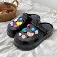 FENTINA Sandal Slop Wanita Sepatu Wedges Sol Tebal Sandal Baim Wedges Baim Wanita Anti-selip