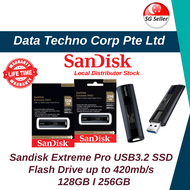 SanDisk Extreme Pro USB3.2 Gen1 Solid State Flash Drive - 128GB I 256GB