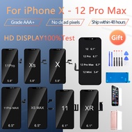 100% New OLED LCD Screen For iPhone X Xs 11 12 Pro Max LCD Screen Digitizer Replacement Assembly Wit