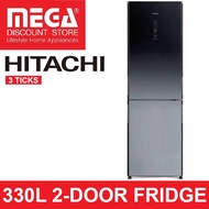 HITACHI R-BG415P6MSX 330L 2-DOOR FRIDGE (3 TICKS)