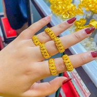 REPLIKA 24krt Gold Plated coco Ring Crum Light Gold 8 grams Premium Gold Replica Women's Ring Gold R