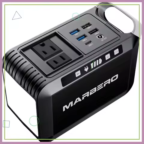 Portable Power Bank with AC Outlet, 24000mAh Laptop Battery Charger, 120W Peak Power Station for Out
