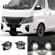 Car LED Fog lights For Nissan NV350 Caravan Micro Bus/Urvan 2023 fog lamps Cover Grill frame Wire Sw