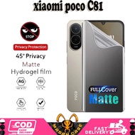 LAYAR HYDROGEL PRIVACY MATTE XIAOMI poco C81 C81 PRO ANTI-RADIATION FULL COVER SCREEN