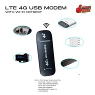 WIFI Modem Portable Hotspot Wifi LTE 4G USB Modem WIFI Modem Dongle with SIM Card Slot (Black)