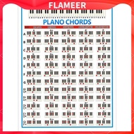 [FlameerMY] Practice Piano Chords Piano Class Large Wall Poster Large : 570x410mm/22.44x16.14inch sm