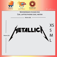 Metallica Stickers Trash Metal Logo Sticker Kereta Waterproof Car Motor Laptop Desktop Helmet Luggage Vinyl Deca