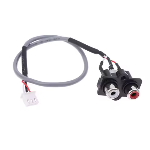 30cm Audio Signal Cable 2 RC-A to XH2.54MM-3PIN Extended Sound Signal Interface for Amplifier Panel 