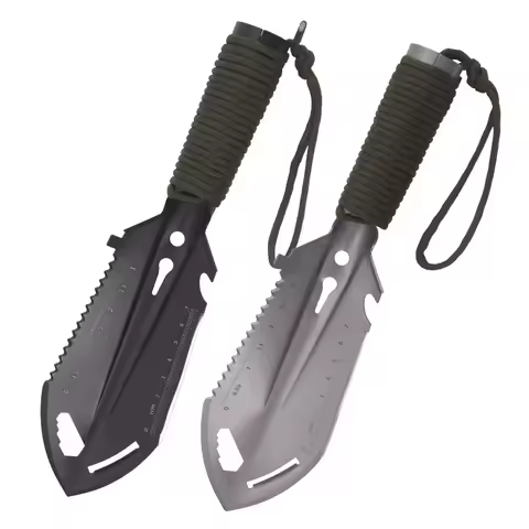 Camping Portable Engineer Shovel, Field Survival Tools, Outdoor Stainless Steel Multi-functional Sma
