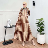 Gamis Salur Viral Kekinian Rayon Armor Premium Terbaru Midi Dress Wanita Kekinian Mewah Midi Dress R
