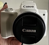 Canon EOS M50 白色無反相機連原裝鏡頭、原廠充電、原裝電、32GB SDcard