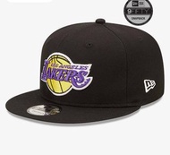 國外限定-全新正品NEW ERA LA Lakers 9FIFTY 洛杉磯湖人隊電繡Logo球帽  ML