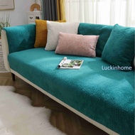 Luckinhome 1 2 3 4 Seater &amp; L Shape Combination Sofa Cover Cushion Pink Green