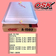 OSK A-1503 AIR FILTER TOYOTA CAMRY ACV40,ACV41, LEXUS ES240,ES250 17801-28030