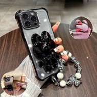 Casing VIVO V21 5G V23 5G V23 Pro 5G V25 Pro V27 5G V27 Pro V27E 5G T2 4G Mirror Rabbit Bracket Bow 