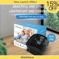 NobleWave Wrist Style Rechargeable Digital Blood Pressure Monitor With Voice Prompt Big LCD