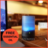 [11.11 SALES] NEW BLACK 70ml Essential Oil LED Aroma Diffuser Ultrasonic Humidifier. USB.