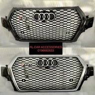 Audi Q7 2017 2018 2019 2020 RSQ7 RS front grill grille sarung logo emblem bodykit body kit cover RS