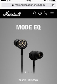 Marshall Mode EQ 3.5mm earphone