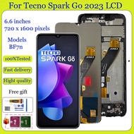 original LCD For Tecno Spark Go 2023 BF7 BF7n LCD Display Touch Screen with Frame Digitizer Parts Re