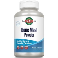 KAL Bone Meal Powder | Sterilized &amp; Edible 8 oz Supplement Rich in Calcium, Phosphorus, Magnesium | For Bones, Teeth, Nerves, Muscular Function