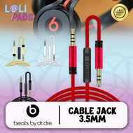 3.5mm Jack Headphone Aux Cable Beats Microphone Beats Audio Cable Mic