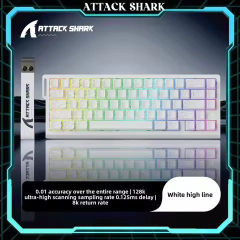Attack Shark X68HE Magnetic Switch Keyboard Hall Effect Rapid Trigger RT 8000Hz 68 Keys Gaming Mecha