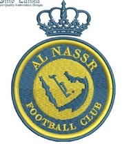 Bordir logo Club AL NASSR football Club terbaru / Logo patch tempelan / bagus dan rapi