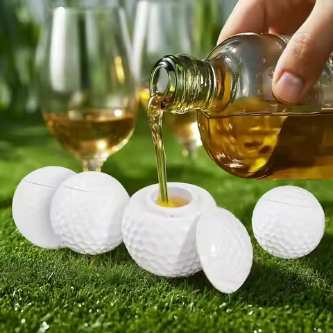 1Pcs Golf Ball Shot Glasses with Lid 1.5 Oz Golf Ball Shaped Shot Creative Gifts Easy to Clean