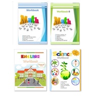 Math, Science, English Workbook for grade 1 (bundle G1), Workbook for kids children, Learning