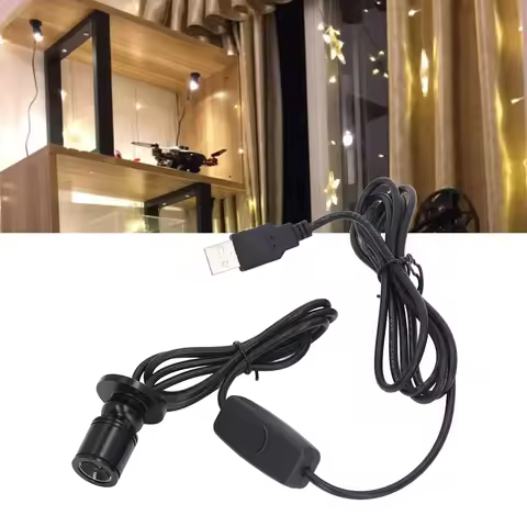 E5 DC 5V Mini Spot Lights Bright USB Dimmable LED Spotlight with 6.5ft Cable for Showcase Jewelry Ca
