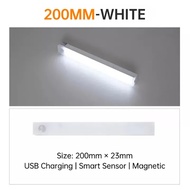 Vimite 20/30/50cm LED đèn ngủ Motion Sensor thanh đèn USB Rechargeable Cabinet Lights đèn tủ quần áo