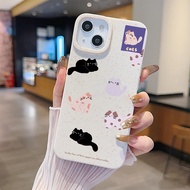 Fast Delivery Case FOR Samsung Cute Cat Glass Stand Matte Mobile Phone GalaxyA51 A53 A54 A52s A03 A0