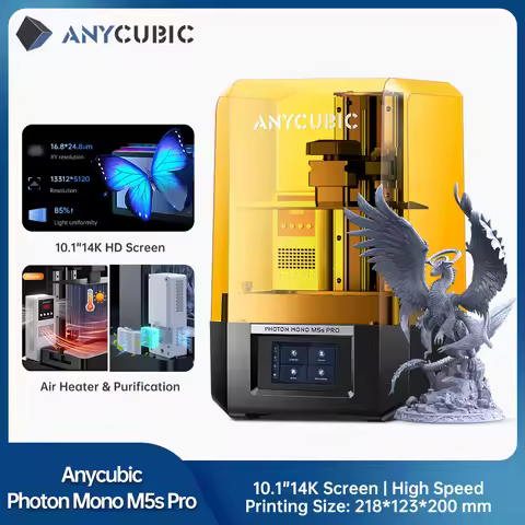 PRESALE ANYCUBIC Photon Mono M5s Pro 10.1'' 14K High Speed SLA LCD Resin 3D Printer Leveling Free Pr