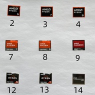 Original RYZEN RYZEN 8000 7000 6000 Series R3 R5 R7 R9 Laptop Label