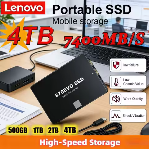 Lenovo 870 EVO 1TB 2TB 4TB 2.5 Inch SATA3 Internal SSD High Speed Solid State Drive for Laptop and D