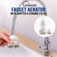 SG Rotatable Kitchen Faucet Aerator - Bathroom Sink Basin Tap Head Extender Adapter Water Filter Purifier