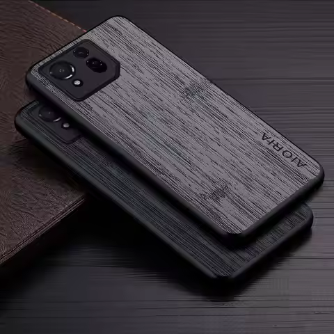 Case for Asus ROG Phone 8 Phone 8 Pro 5G funda bamboo wood pattern Leather phone cover Luxury coque