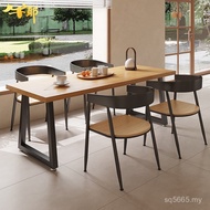 Dessert Shop Restaurant Square Nordic Table Chair Iron Combination Dining Table Chair Combination Ta
