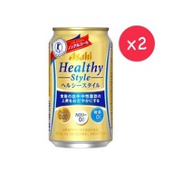 朝日 - 日本版Asahi 無酒精無糖啤酒 Healthy Style (罐裝 2x350ml )#30067023