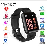 TOPYZY 116 plus Smart Watch Heart Rate Blood Pressure Waterproof Smart Bracelet FORPH